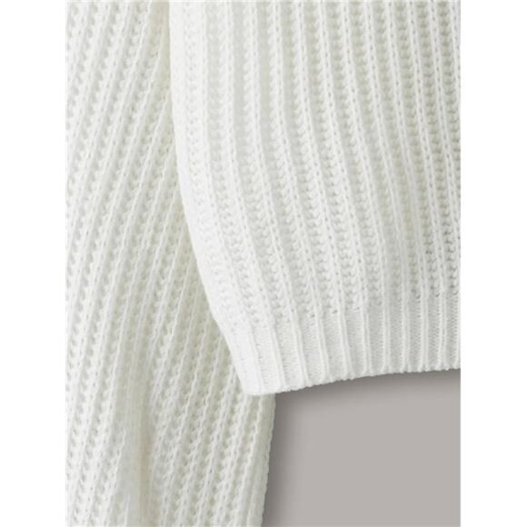 Women's Long Sleeve Button-Down Crop Cardigan - Picture 5 of 8